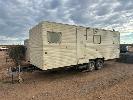 SITE VAN TRAILER,, TANDEM AXLE,, 6900mm, AIR BRAKES, INSIDE NEEDS LOVE