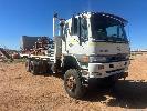 179 · 1998 HINO FM IJ SERIES 6x6 TRAYTOP TRUCK, REG: N/A, VIN: JHDFM1JKKXXX10026, HOURS: 5,800hours, GCM: 22,500kg, TURBO DIESEL AUTO,, 7.7m STEEL TRAY,