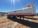 186 · SEMI TRAILER WATER TANKER, TRI AXLE, 2012 TRISTAR, COMPLETE CHASSIS UP REBUILD BY CFE FABRICATION & ENGINEERING, NSW,, NEW TANK, DAVEY PRESSURE HYDRAULIC PUMP,, NEW SPRAY BAR & HARDWARE,, 3 x NEW K HITCH AXLES, SPIDER RIMS & TYRES, MAXUS HOIST, NEW SPIRNGS & HANGERS
