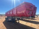 Semi Trailer Side Tipper, Tri Axle, Tristar, Dom: 2009, Complete Chassis Up Rebuild By Cfe Fabrication & Engineering, Nsw,, Vin: 6t9t25nt092num003, Complete Rebuild, Refurb Bowl, New K Hitch Axles, Spider Rims, Tyres,, Springs & Shackles, Ram Rebuild, Maxus Hoist
