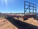 195 · FLAT DECK SEMI TRAILER, FRUEHAUF, REG: YN19XF, CHASSIS: 0288, CIRCA: 1985, 43', 1790mm COMBINGS, SPRING SUSPENSION , SPIDER HUBS, TRAY MINOR DAMAGE & DENTS