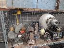 VINTAGE FANS, REVELAIR, KERO LANTERNS, INDUSTRIAL ENAMEL LIGHT, ETC, 1 x SHELF NO GST