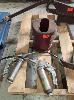 2 x PNEUMATIC GREASE GUNS, SAGAR WITH HOLDER NO GST