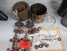 107 · 4 X BRASS SIGHT DRIP FEED OILERS AND VARIOUS PARTS NO GST