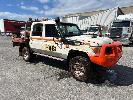4 · 2021 TOYOTA LANDCRUISER VDJ79R DUAL CAB, TRAY TOP 4x4, REG: NO PLATES, VIN: JTEBV71560B033725, ODO: 122,051kms SHOWING, PLANT NO: VD468, 4.5 LITRE V8 TURBO DIESEL, 5 SPEED MANUAL TRANSMISSION, WHITE DUCO, 4 DOORS, 5 SEAT, 4x4, ABS, AIR BAG, AIR CON, BULL BAR, CARGO BARRIER, CD PLAYER, DECALS, POWER STEERING, SIDE STEP, SPOT LIGHTS, STEEL TRAY, TRACTION CONTROL, FITTED WITH HIAB CRANE, LEVREK, MOD: 1000, RATED CAP MAX: 990kg, MAX REACH: 4m, MUIRHEAD PROTECTION SYSTEM,, SNORKEL AIR INTAKE, MINE SP