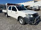8 · 2014 TOYOTA HILUX WORK MATE 150 SERIES, TGN16R DUAL CAB TRAY TOP, REG: S021 BEE (SA), VIN: MR0EX12G502090267, ENG: 2TR7809158, ODO: 183,316kms SHOWING, 2.7 LITRE EFI, 5 SPEED MANUAL TRANSMISSION, WHITE DUCO, 4 DOORS, 5 SEAT,, ABS, AIR BAG, AIR CON, BLUETOOTH, CARGO BARRIER, CD PLAYER, CENTRAL LOCKING, IMMOBILISER, NUDGE BAR, POWER STEERING, SPARE WHEEL, STEEL TRAY, TONNEAU COVER, KEY #54, (WITH PAPERS, WITH 3 KEY/S, WITH OWNER'S MANUAL, WITH SERVICE BOOKS) 11.00% PREMIUM