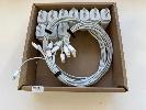 10 x APPLE 20W USB-C CHARGERS, A2247, 10 x LIGHTNING TO USB-C CABLES
