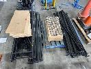 6 · MODULAR SHELVING, 7 x UPRIGHTS, 1830 x 430mm,, 40 x CROSS BEAMS, 1800mm, 38 x WOODEN BOARDS, 895 x 395mm, 2 x WIRE BOARDS, 895 x 395mm