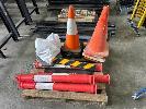 4 X Plastic Bollards, 12 X Traffic Cones, 3 X Plug Boss Power Boards, 240v