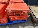 2 X Genuine Pelican Cases, Orange, 4 X Latches, 2 X Padlock Points, 600 X 450 X 220mm No Gst
