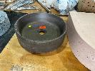 Concrete Basin, Dark Grey, 380 (D) X 100mm, Basin : 350 (D) X 80mm