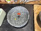 69 · CONCRETE EXPOSED AGGREGATE BASIN, GREY, 380 (D) x 100mm, BASIN: 350 (D) x 80mm
