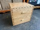 189 · PAIR WESTMINSTER BEDSIDE TABLE, ASH LAMINATE TIMBER, 630 x 480 x 590mm, AS NEW IN BOX