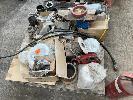 64 · ASSORTED HARDWARE, PIPE FITTINGS, SEALS, FILTERS, HYDRAULIC LINES