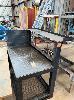 81 · HEAVY DUTY STEEL BENCH, 1300 x 700mm WITH PARTS SHELF