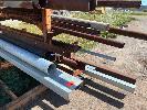 145 · SURPLUS STEEL ON RACK, PIPE, CHANNEL, SOLID SQUARE, UB, SHS, OFFCUTS