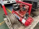 7 · V-TWIN PORTABLE AIR COMPRESSOR, CLISBY, 1500w,, 8CFM APPROX, WITH HOSE ON REEL