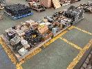 52 · ASSORTED ELECTRICAL COMPONENTS, HEAT CELLS, FUSES, HEAVY DUTY SWITCHES, INSULATORS, 3 x PALLETS
