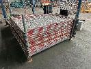40 (Approx) X Temporary Fence Panels & Connectors, 2100 X 1800mm,, Reflective Posts,, Suit Indoor Dividers, No Bases