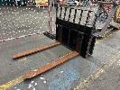 93 · FORKLIFT LOADER ATTACHMENT, 1200mm TYNES, SUIT CAT 908 WHEEL LOADER, 2T WLL, DOM: 2011