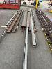 108 · ASSORTED LENGTHS STEEL PIPE & SOLID BAR, 20, 40, 60 & 200mm PIPE, 2 x 50mm SOLID BAR