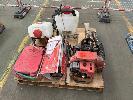 2 x PETROL BLOWERS, 3 x SPRAY BACKPACKS & SPRAY BOTTLE
