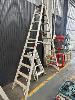 127 · ALUMINIUM STEP LADDER, DOUBLE SIDED, 2800mm & FOLDAWAY ALLOY LADDER