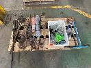 133 · 2 x POST HOLE BORERS, 100mm, 2 x SAFETY STANDS, 2 x VICES, ASSORTED OIL PUMPS & GREASE GUN, 1 x PALLET