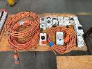 154 · 11 x ASSORTED 3 PHASE SWITCHES, PLUGS, BASES & CABLE