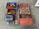 165 · ASSORTED 3/4" DRIVE SOCKETS, LARGE RING SPANNERS, RYOBI CIRCULAR SAW, 9", GMC ARC WELDER, COLLECTABLE SAW & DRILL, LIGHTBURN