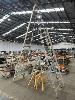 166 · 3 x ALUMINIUM LADDERS INCLUDING, 1 @ SINGLE SIDE STEP, 4000mm, 1 @ SINGLE SIDE STEP, 1800mm,, 1 @ ALLOY STEPS, 300mm & 2 x WORK STANDS