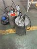 171 · 2 x GRUNDFOS SUBMERSIBLE PUMPS, HOSES & WORKLIGHT ON STAND