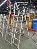 186 · 2 x ALUMINIUM STEP LADDERS, 1800 x 2100mm OLDFIELD & BAILEY