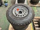 199 · 5 x TOYOTA LANDCRUISER 5 STUD STEEL RIMS, AS NEW,, BRIDGESTONE DUELER 225/195 R16C, TAKEN FROM NEW DELIVERY VEHICLES