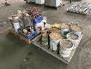 2 x PALLETS OF INDUSTRIAL AUTOMOTIVE PAINTS, SPRAY GUNS, ETC.