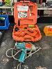 144 · NAIL GUN, PASLODE, WITH BATTERY & CHARGER &, MAKITA RATTLE GUN, 240V NO GST