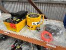 Hydraulic Power Pack, Pneumatic Foot Op,, Bl Shipway, With Hydraulic Ram, Enerpac, 160mm Diameter X 140mm (H), With Hoses & Connections,, As New