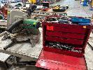 Mitre Saw, Hitachi, 255mm, 240v &, Tool Box,, 4 Drawer With Impact Driver,, Allen Keys, Spanners, Etc