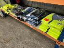 Hi Vis Cool Vests, Thorzt,, 4 X 2xl, 2 X L,, 13 X Pairs Disposable Coveralls,, Navy Work Pants, 72r & 102s,, Hi Vis Wet Weather Pants, Elliotts, 6 X Medium, 1 X Small & 1 X 2xl, 1 X Shelf