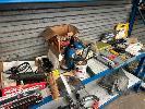 Assorted Tools Including 4 X Die Girnders, Dremel & Einhell, Soldering Equipment, Etc, 1 X Shelf