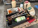3 X Backpack Spray Units, 15 Litre,, Spray Paint Guns, Extension Cords,, Hazard Light, Etc, 1 X Pallet No Gst