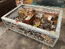 321 · LARGE QUANTITY NUTS, BOLTS, FASTENERS, WASHERS BEARINGS, ETC, INCLUDING GALV STEEL MESH CAGE NO GST