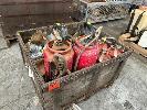 323 · 2 x CONCRETE SPRAY UNITS, 15 LITRE,, 4 x FIRE EXTINGUISHERS, TIE WIRE & REO CHAIN, IN TIMBER CRATE