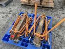 347 · 6 x TIMBER WORK HORSES WITH FOLDING LEGS