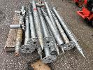 13 X Galv Steel Screw In Posts With Bolt Flange Tops,, 1600 X 75mm Diameter, 1 X Pallet No Gst