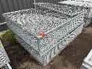 2 X Galv Steel Mesh Cages, 2 Door Top, Open Bottom, 2000 X 1500 X 440mm No Gst