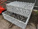 3 X Galv Steel Mesh Cages, Hinged Single Door Top, Open Bottom, 1500 X 1000 X 440mm No Gst