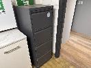 2 · GREY STEEL 4 DRAWER FILING CABINET