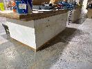 11 · 2 x WORK BENCHES WITH UNDERSTORAGE, 8 DOOR, 4 DRAWER EACH, 1 WITH JOINERS VICE