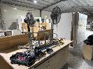 12 · 2 x PEDESTAL FANS, SASH CLAMPS, LADDER, SHOVEL, ETC